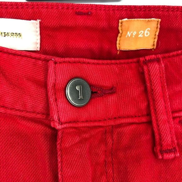 Pilcro and the Letterpress Bold Red Skinny Jeans - Picture 4 of 11